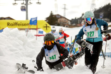 Die Jüngsten stellten beim „Der weisse Rausch Mini“ ihr skifahrerisches Können unter Beweis.
