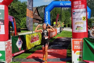 Nach ihrem Triumph bei der Tiroler Meisterschaft über die Sprintdistanz im Vorjahr durfte Sabrina Exenberger (AUT) über einen weiteren Meisterinnentitel jubeln.