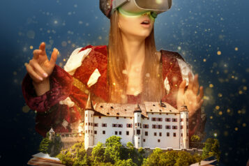Auf Schloss Tratzberg können sich Besucher nicht nur physisch durch die Räume führen lassen, sondern auch virtuell in 3D.